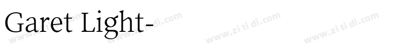 Garet Light字体转换
